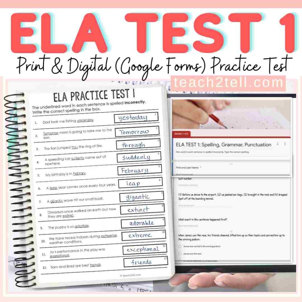 Testing - Printables and Digital Teaching Resources by Teach2Tell