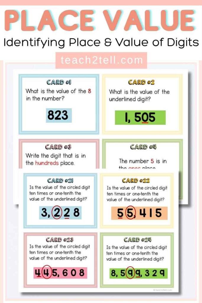 How to Teach Place Value: Helping Students Understand the Value of Digits 15 value of the underlined digits