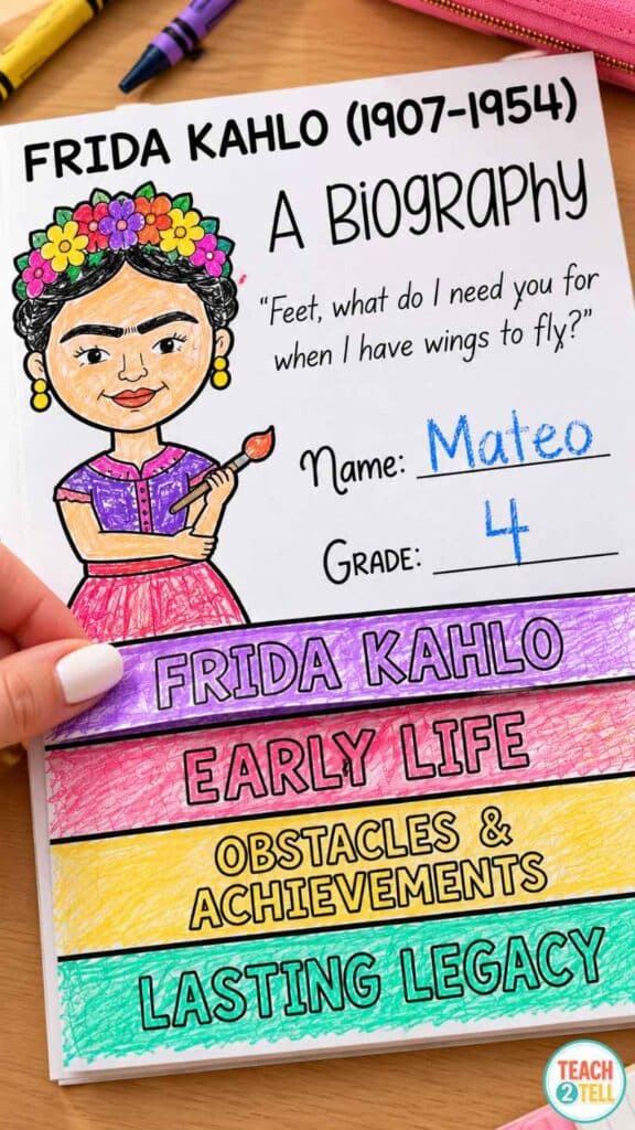 frida kahlo biography project for students