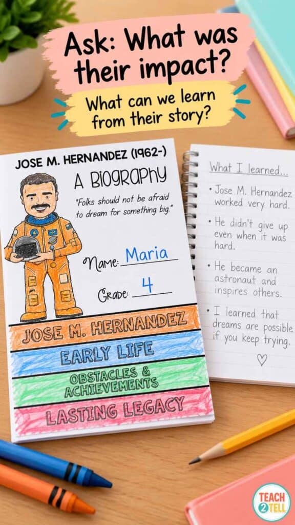 José Hernández Hispanic Heritage Month biography research project